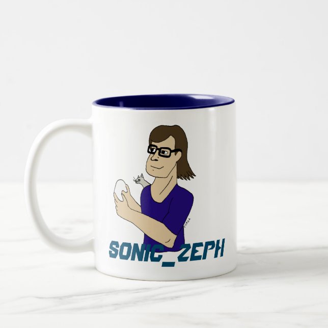 Caneca De Café Em Dois Tons Sonic_Zeph (Esquerda)