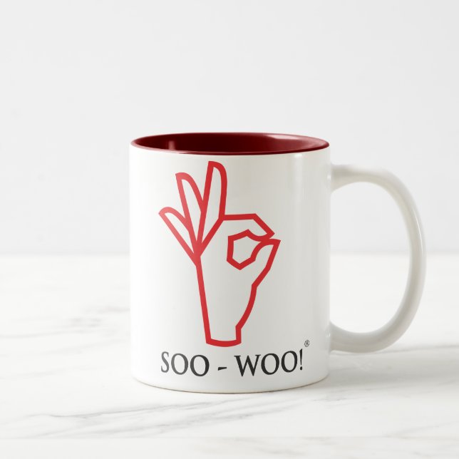 Caneca De Café Em Dois Tons SOO-WOO! Copo de café (Direita)