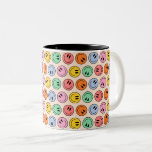 Caneca De Café Em Dois Tons Sorria