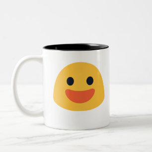 Caneca De Café Em Dois Tons Sorria Emoji