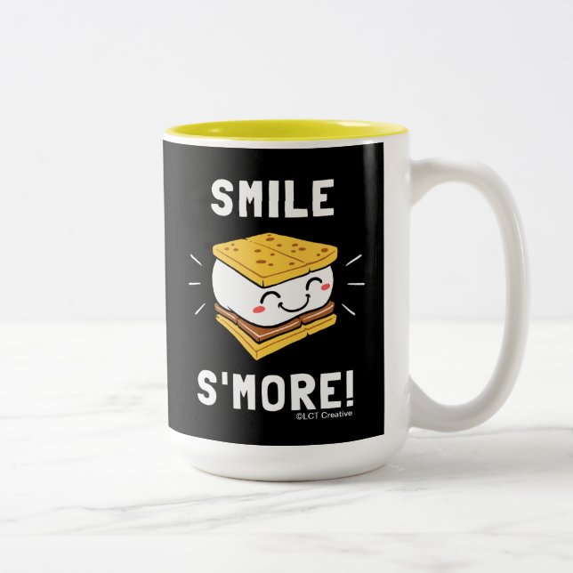 Caneca De Café Em Dois Tons Sorria S'more (Direita)