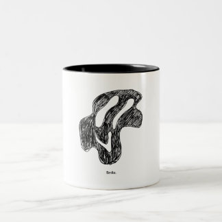 Caneca De Café Em Dois Tons Sorriso