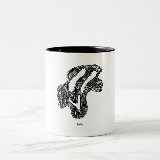 Caneca De Café Em Dois Tons Sorriso (Centro)