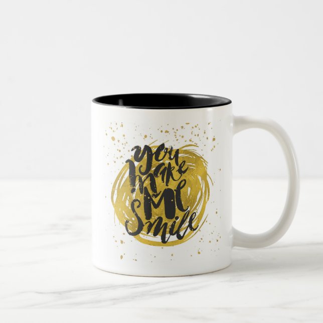 Caneca De Café Em Dois Tons Sorriso (Direita)