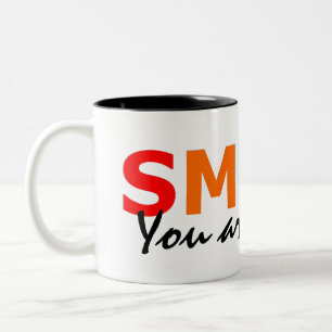 CANECA DE CAFÉ EM DOIS TONS SORRISO