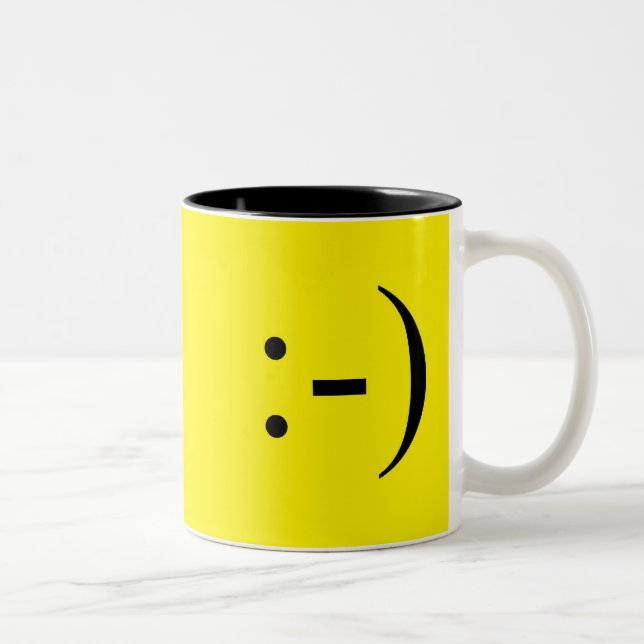 Caneca De Café Em Dois Tons Sorriso (Direita)