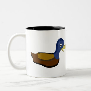 Caneca De Café Em Dois Tons Sorriso de Pato