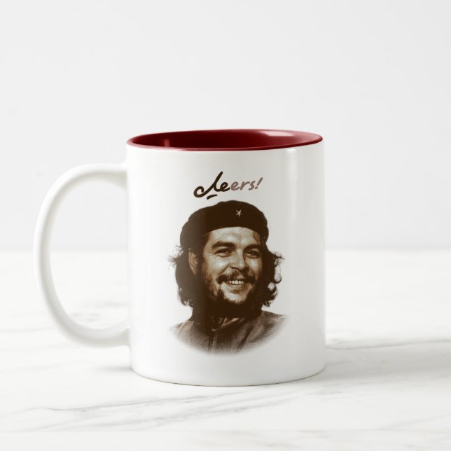 Caneca De Café Em Dois Tons Sorriso "elogios " de Che Guevara (Esquerda)