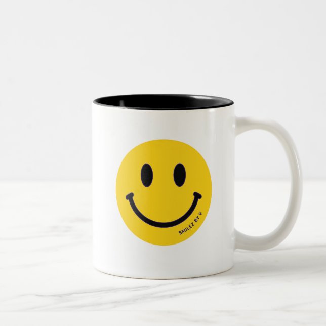 Caneca De Café Em Dois Tons Sorrisos matinais (Direita)