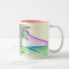 Caneca De Café Em Dois Tons sorte de pescador cópia, sorte de pescador