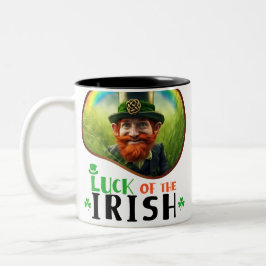 Caneca De Café Em Dois Tons Sorte dos Irlandeses - Bênçãos Irlandeses