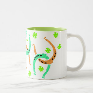 Caneca De Café Em Dois Tons Sorte Irlandesa