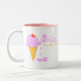 Caneca De Café Em Dois Tons Sorvete do sorriso