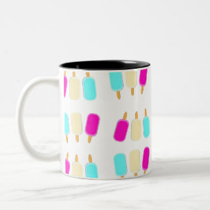 Caneca De Café Em Dois Tons sorvete três cores