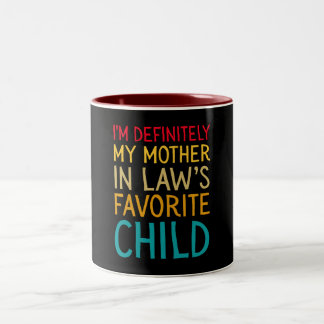 Caneca De Café Em Dois Tons sou definitivamente o filho favorito da minha sogr