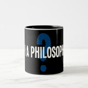 Caneca De Café Em Dois Tons Sou EU um filósofo