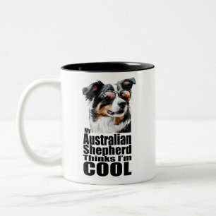 Caneca De Café Em Dois Tons Sou Legal australiano Shepherd