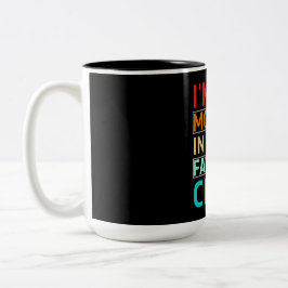 Caneca De Café Em Dois Tons sou o filho favorito da minha sogra, Pai/Mãe Engra