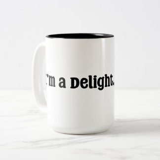 Caneca De Café Em Dois Tons Sou um Delight.
