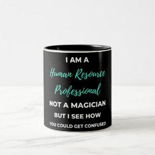 Caneca De Café Em Dois Tons Sou um profissional de recursos humanos, não um má