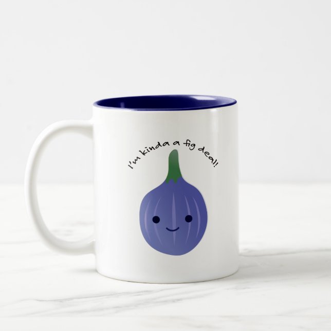 Caneca De Café Em Dois Tons Sou um tipo de negócio fig Mug (Esquerda)