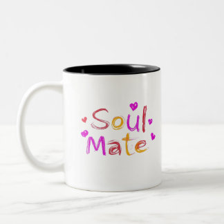 Caneca De Café Em Dois Tons Soul Mate Digital Art Design
