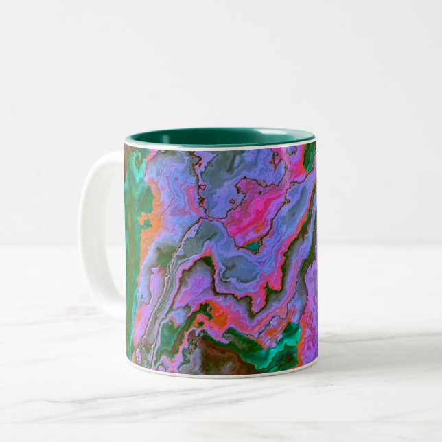 Caneca De Café Em Dois Tons Sour Marble (Frente Esquerda)