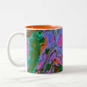 Caneca De Café Em Dois Tons Sour Marble