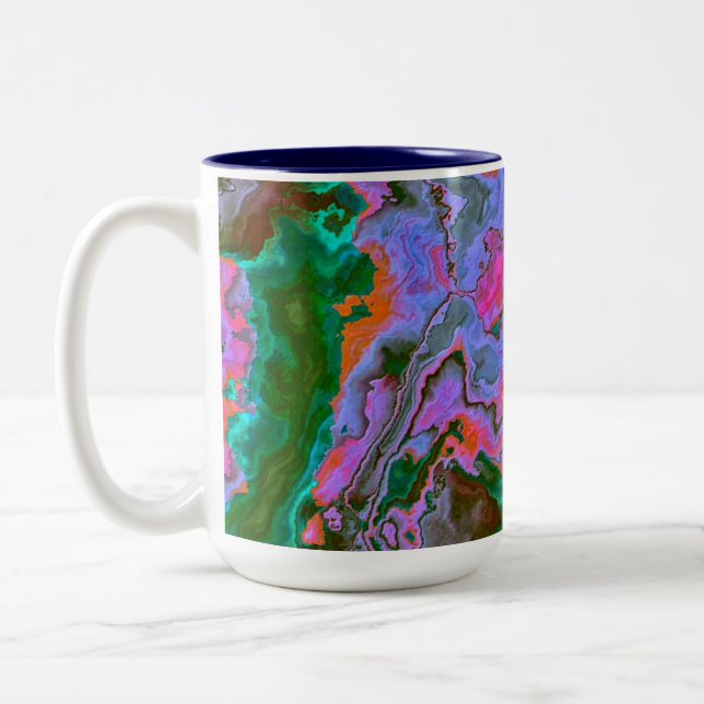 Caneca De Café Em Dois Tons Sour Marble - Mug De Café De Dois Tons (Esquerda)