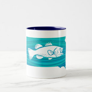 Caneca De Café Em Dois Tons South Dakota Wave Fisheries