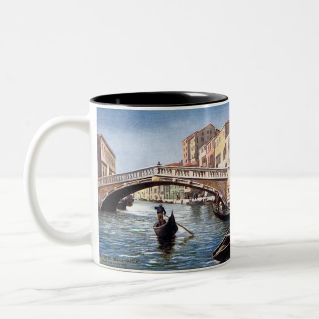 Caneca De Café Em Dois Tons Souvenir Coffee Mug - Veneza, Itália (Esquerda)