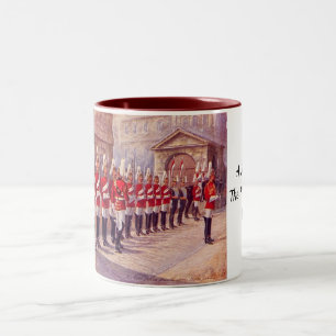 Caneca De Café Em Dois Tons Souvenir Mug - Horse Guardas, Londres