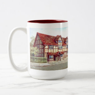 Caneca De Café Em Dois Tons Souvenir Mug - Local de Nascimento de Shakespeare,