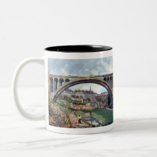 Caneca De Café Em Dois Tons Souvenir Mug, Luxemburgo