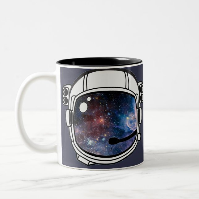 Caneca De Café Em Dois Tons Space Astronaut Helmet (Esquerda)