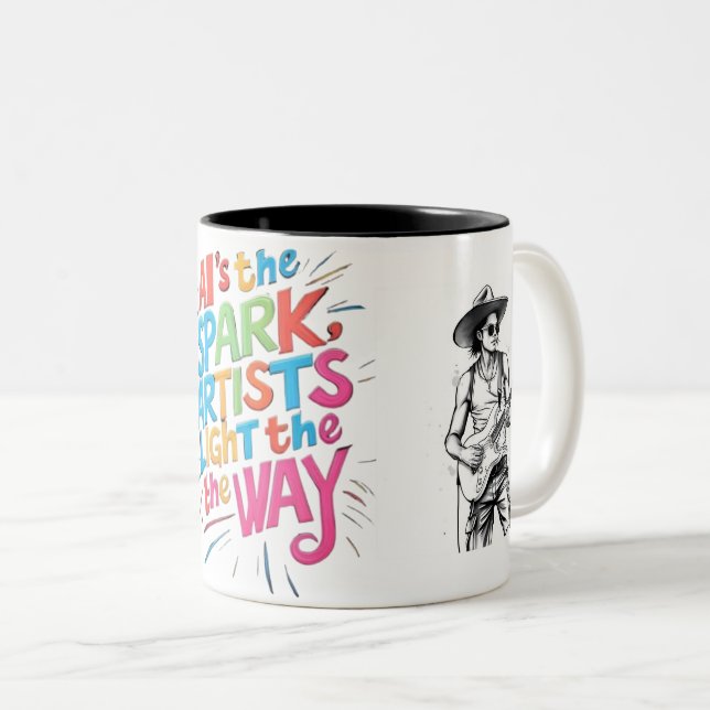 CANECA DE CAFÉ EM DOIS TONS SPARK (Frente Esquerda)