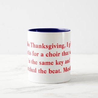Caneca De Café Em Dois Tons Special thanksgiving mug for organists