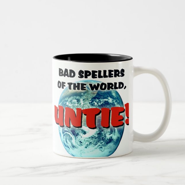 Caneca De Café Em Dois Tons Spellers maus (Direita)