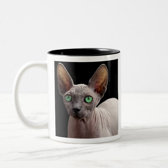 Caneca De Café Em Dois Tons Sphynx (Esquerda)