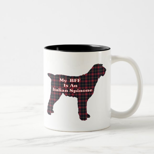 Caneca De Café Em Dois Tons Spinone italiano BFF Mug (Direita)