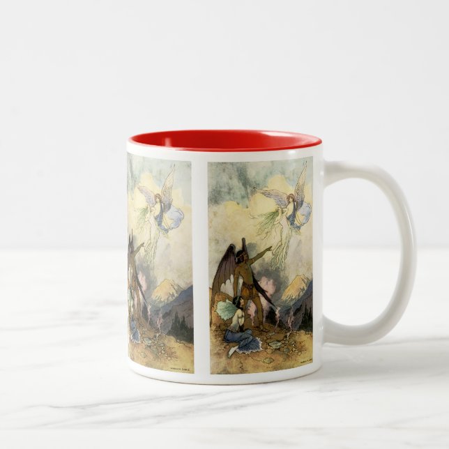 Caneca De Café Em Dois Tons Spiros gelados, Voa (Direita)