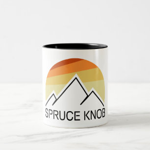 Caneca De Café Em Dois Tons Spruce Knob West Virginia Retrô