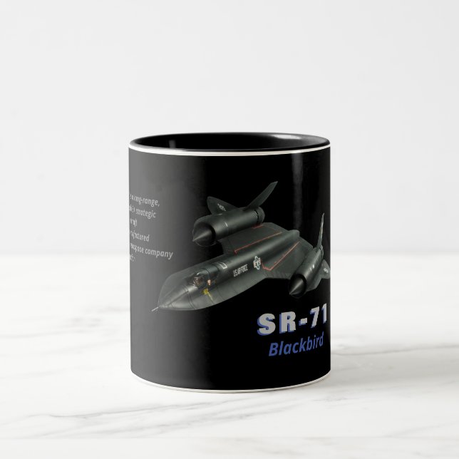 Caneca De Café Em Dois Tons SR-71 "Blackbird" (Centro)