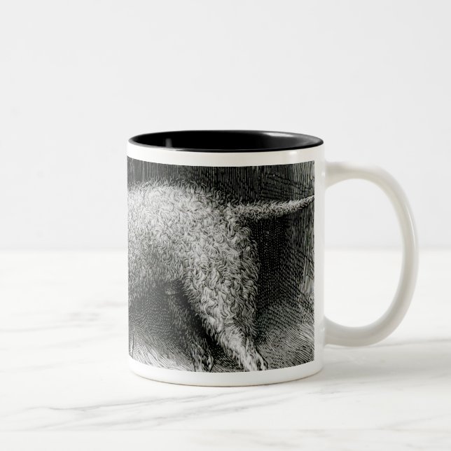 Caneca De Café Em Dois Tons Sr. F. Armstrong dos terrier de Bedlington (Direita)