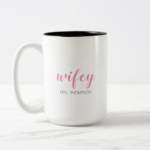 Caneca De Café Em Dois Tons Sra. de Wifey