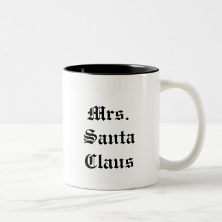 Caneca De Café Em Dois Tons Sra. Papai Noel