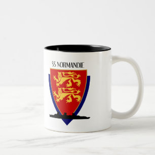 Caneca De Café Em Dois Tons SS Normandie