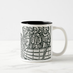 Caneca De Café Em Dois Tons St. Brendan e a sirene