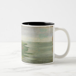 Caneca De Café Em Dois Tons St John o divino em Patmos, escrita o livro