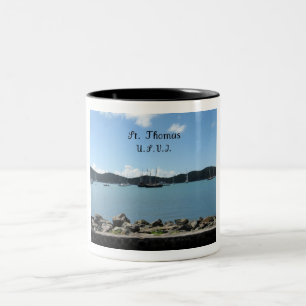 Caneca De Café Em Dois Tons St Thomas, U.S.V.I